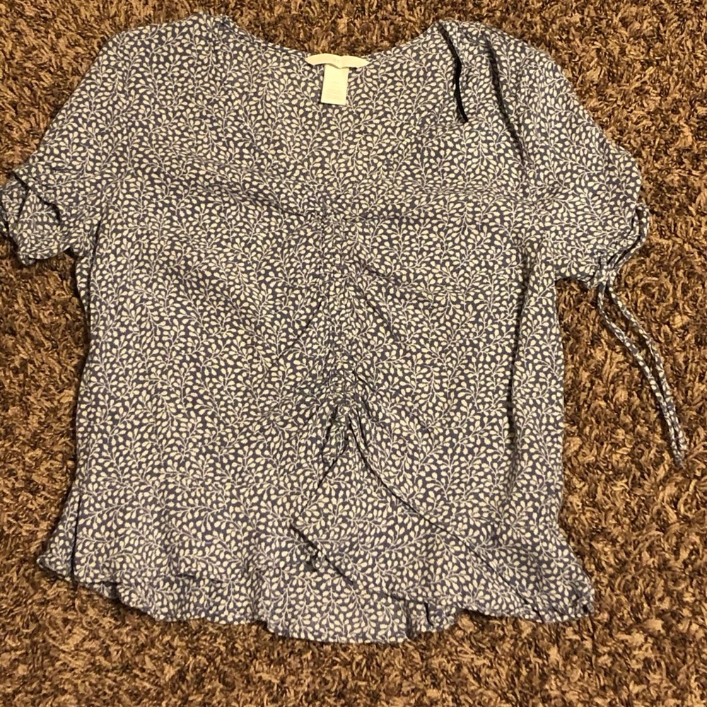 Floral Blue H&M Blouse